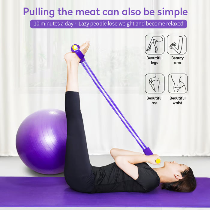 NEW Yoga Pedal Puller Resistance Band Fitness Equipment